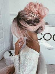 Featured Hairstyle Ulyana Aster Www Ulyanaaster Com Wedding Hairstyle Idea Hair Styles Pink Hair Cool Hair Color