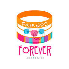 Create & design your logo for free using an easy logo maker tool. Abstraktni Vektorovy Design S Naramky Pratelstvi Pratele Navzdy Fototapeta Fototapety Myloview Cz