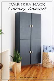 Ivar Ikea Hack Library Cabinet City Farmhouse Ikea Ivar Cabinet Home Decor Hacks Furniture Hacks