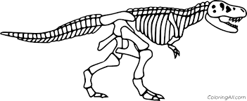 Find & download free graphic resources for dinosaur skeleton. Tyrannosaurus Skeleton Coloring Page Coloringall