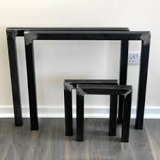 Especially as metal and stainless steel tables become more popular, having a table with the industrial style can automatically create a stylish environment. Set Of 2 Heavy Duty Industrial Frame Steel Metal Table Legs Dining Bench Desk Ebay