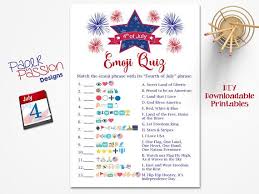 4th of july trivia fun games printable. Fourth Of July Emoji Quiz Patriotic Emoji Game Fourth Of July Pictionary Independence Day Game Printable Holiday Activity Game Template Emoji Quiz Fourth Of July Independence Day Game