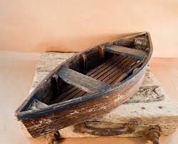 Vintage Wooden Row Boat Rustic With Paddle Boat Is 29 Long Wooden Row Boat Wooden Oars Row Boats