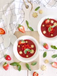 Soupe De Fraises Au Basilic