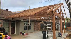 Cedar Patio Cover Build Free Estimates 817 631 9788 Youtube Patio Remodel Concrete Patio Covered Patio