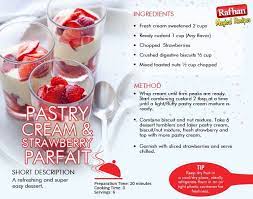 Pastry Cream N Strawberry Parfait Digestive Biscuits English Food Recipes
