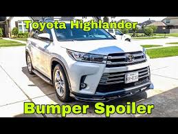 The pictures show before and after look on toyota highlander. Toyota Highlander Bumper Spoiler How To Install Lower Spoiler On 2014 19 Toyota Highlander Youtube