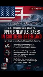 Washington and Copenhagen are reportedly holding closely guarded  discussions on establishing three new U.S. military bases in southern  Greenland, according to the BBC. The proposed installations would ...