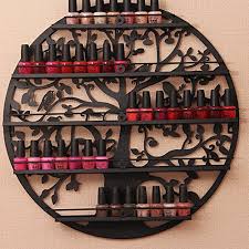 Medicine cabinet style essential oil holder, unfinished. Aishn Nail Polish Rack Holder Essential Oil Organizer Wall Mounted 5 Tier Round Metal Salon Wall Art Display Walmart Canada