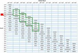 Chart For Bra Sizes And Cup Sizes Digging Out And Up