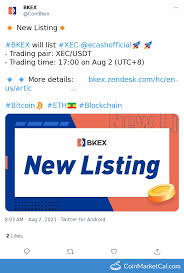 Supply of 21,000,000,000,000 xec coins.if you would like to know where to buy. Ecash Xec Bkex Listing