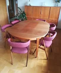 An ethan allen buffet, sideboard, credenza, or server. Lot Art Danish Furniture Design A Set Of Six Chairs Upholstered With Wool Oval Dining Table With Extension And High Teak Sideboard 1950s 8