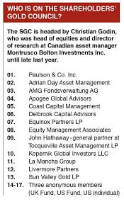 The s&p tsx gold index consists of 139 precious metal mining companies traded on the toronto stock exchange (tsx). An Activist Gold Rush