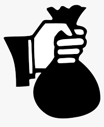 Maybe you would like to learn more about one of these? Money Bag Hand Coins Symbol Icon Black White Money Bag Silhouette Png Transparent Png Kindpng