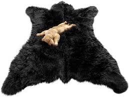 Made to last a lifetime, our bear rugs make a great conversation piece and a wonderful gift idea. Amazon Com Fur Accents Faux Bear Skin Rug Faux Fur 5 X8 Black Bear Kitchen Dining