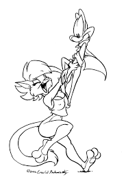 Inktober 4 (9) - Flip the Frog & Clarisse Cat by EWS -- Fur Affinity [dot]  net