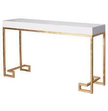 Davinci Hollywood Regency White Lacquer Gold Console Table In 2020 Living Room Sets Furniture Console Table Posh Sofas