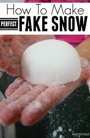 So what is fake snow? How To Make Snow Using 2 Ingredients Playtivities