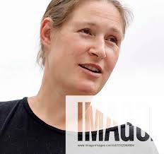 Anna Rau, daughter of former German President Johannes Rau, at the opening  of the Johannes Rau