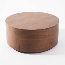 Volume Round Drum Coffee Table Wood