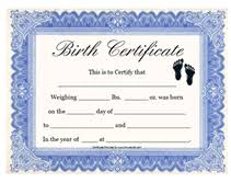 With certificate magic you can create your own personalized printable certificates for free. Certificate Printable Baby Birth Birth Certificate Template Birth Certificate Certificate Templates
