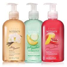Avon Senses Silky Vanilla Hand Soap Avon Senses Fresh Cucumber Melon Hand Soap Avon Senses Juicy Pomegranate Mango Hand Soap How T Bath And Body Soap Avon