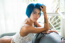 An old person whos white hair appears blue. Wallpaper Women Brunette Inked Girls Blue Hair Short Hair Living Rooms Couch Window Blouse Suicide Girls Marika Puffa 4928x3280 Roundup 1534765 Hd Wallpapers Wallhere