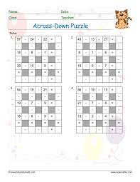 This coloring math worksheet helps your third grader conceptualize counting and multiplying by 10. Free Math Puzzles Worksheets Pdf Printable Math Zone For Kids