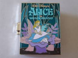 Disney Trading Pin 133387 Pop Up Books Alice In Wonderland Pop up card, 3d art, tropical card, pink flamingo card, hawaiian card, birthday card disney card, children's card, laser cut card, gift card. pop up books alice in wonderland