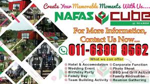 Maha is the largest and most prolific agro event which is the signature event for the venue and helps in raises more international. Nafas Cube Maeps Cabin Hotel Accommodation Leisure Hotel Suitable For Family And Group Gathering For Recreation Activities Like Bbq Grill And So On