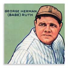 Babe Ruth 16 x 16 Canvas