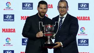 Messi Recibe Premio Como Mejor Jugador De Futbol En Liga Espanola Noticias Telesur