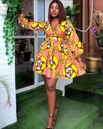 Model de robe courte vola. Latest Short Ankara Gown Styles Short African Dresses Short Dress Styles Latest African Fashion Dresses