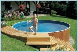Have A Look At This Refreshing Deck Diy What A Very Creative Style Deckdiy In 2020 Above Ground Pool Decks Above Ground Pool Landscaping Small Backyard Pools