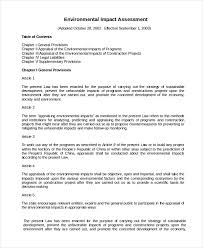Environmental Impact Report Template 1 Templates Example Templates Example Report Template Pamphlet Template Templates