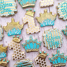 Birthday Crown For Baby Boy Little Prince First Birthday Caceyscakery Sugarcookies Decoratedcookies Prince Crown B Birthday Candy Table Birthday Cookies Birthday Party Candy Table