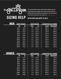 57 Rare Water Ski Size Chart Cm