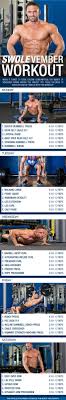 Swolevember 4 Week Bulker S Dream Workout Workout Workout Routine Workout Plan