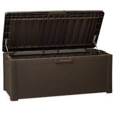 Comfortable seating plus easy access storage the rubbermaid patio storage bench has it all. Rubbermaid Deck Storage Bench Target