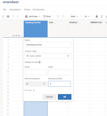 Looking to track cleanings — Smartsheet Community