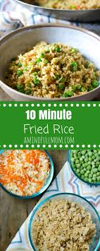 Easy Vegetable Fried Rice 10 Minutes Is All You Need To Make Homemade Fried Rice With Veggies And Eggs This Simple Ve Yummy Side Dish Fried Rice Easy Recipes