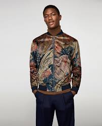 Image 2 Of Printed Velvet Bomber Jacket From Zara Velvet Bomber Jacket Velvet Bomber Bomber Jacket