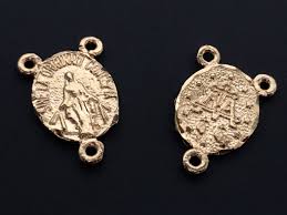 Pin En Dijes En Chapa De Oro 14k Bano De Plata Y Acero Inox