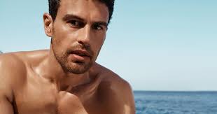 Theo James Fronts Dolce & Gabbana Light Blue Ad in Capri