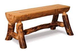 Dutchman Log Furniture 48 Half Log Bench Dining Room Furniture Design Kitchen Dining Furniture Furniture