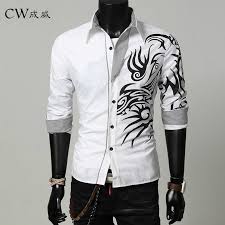 Mens retro chinese dragon short sleeve tees holiday beach t shirts streetwear uk. Uuyuk Men Dragon Floral Print Chinese Style Long Sleeve Button Down Shirts Clothing Men