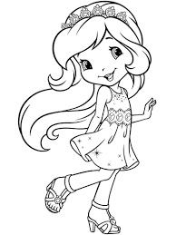 She loves to spend time and chat with her berry gals, so when she can work on them she is at her happiest. Princess Strawberry Shortcake Coloring Page Free Printable Coloring Pages For Kids