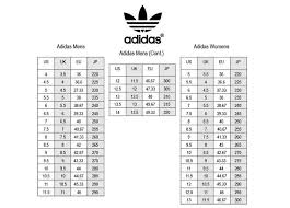 adidas size chart yeezy