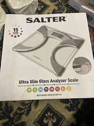 Unlike a standard set of bathroom scales, the salter ultra slim analyser body fat scales provide a convenient and accurate answer to monitoring your health and fitness. Salter 9141 Wh3r Glass Body Fat Analyser Bathroom Scale Ebay