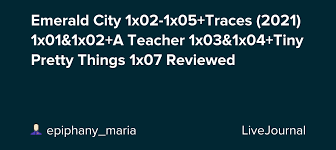 Address, phone number, havana traces reviews: Emerald City 1x02 1x05 Traces 2021 1x01 1x02 A Teacher 1x03 1x04 Tiny Pretty Things 1x07 Reviewed Epiphany Maria Livejournal